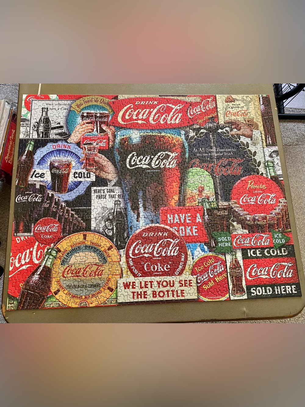 Springbok 1000 Piece Jigsaw Puzzle Coca-Cola Decades of Tradition Ice Cold Coke